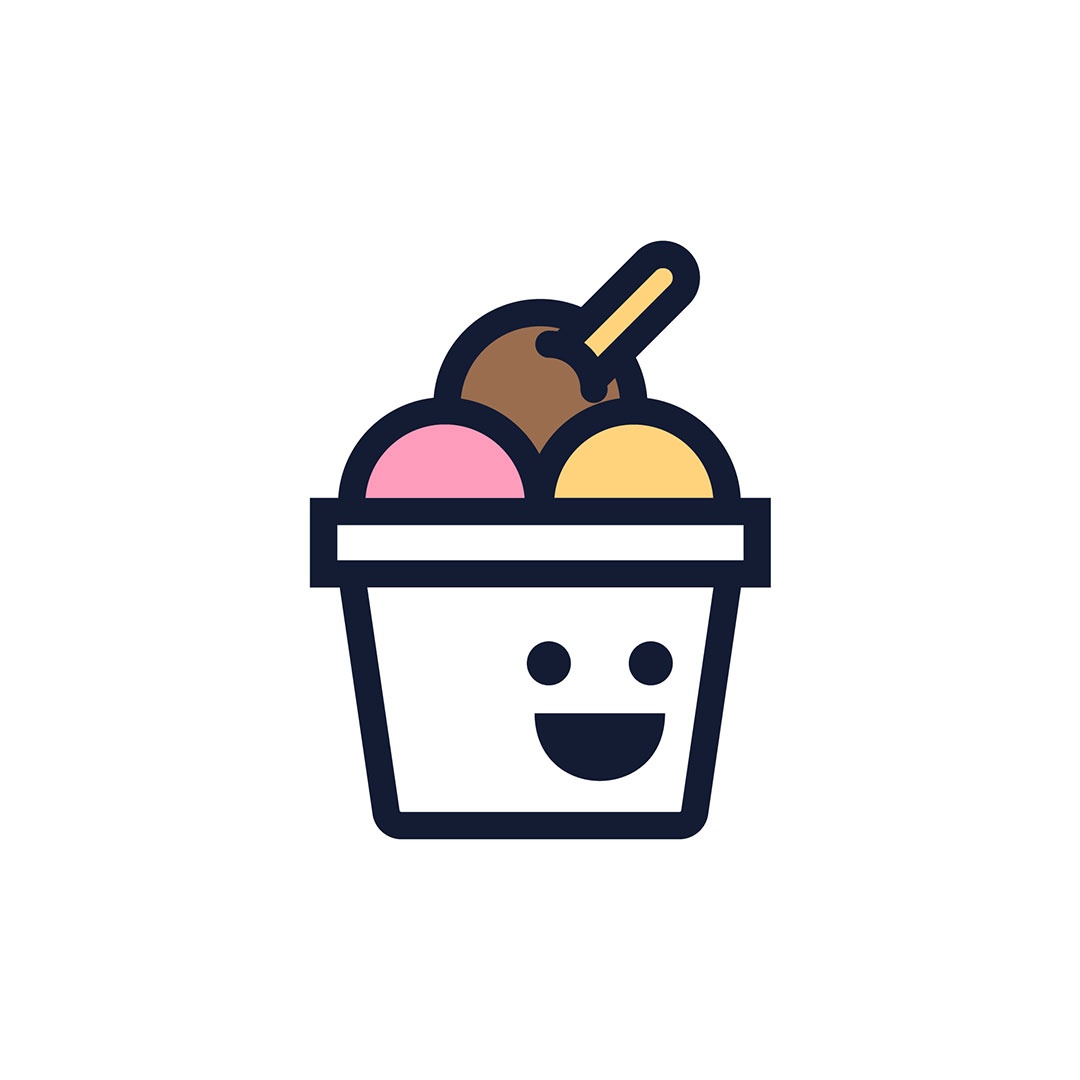 ice cream cup character